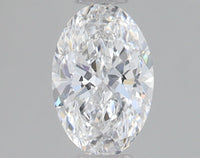 Stylish 0.80 CT Oval Shape D Color VS1 Clarity Lab Grown Diamond For Anniversary Ring