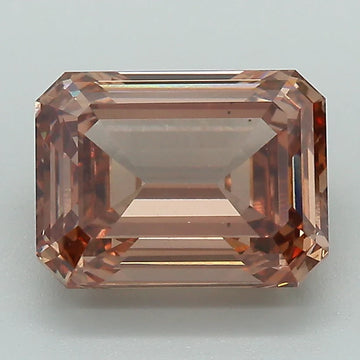 Exclusive Of 3.36 CT Emerald Shape Fancy Brown Color VS2 Clarity Moissanite Diamond For One Wish