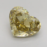 Unique 2.13 CT Heart  Shape Fancy Vivid Yellow Color VS2 Clarity Moissanite Diamond For Birthday Ring
