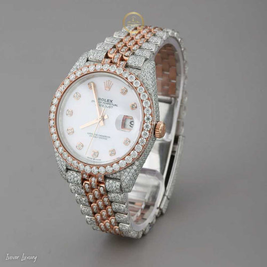 Lab Grown Diamond Watch by Ivevar Ultimate Full Ice Luxury