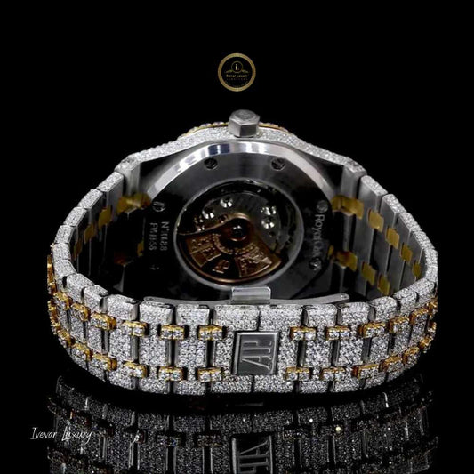 Ivevar Diamond Watch: Full Iced Out Design with Lab Grown Diamonds