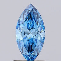 Trendy Of 0.90 CT Marquise Shape Fancy Vivid Blue Color VS2 Clarity Lab Grown Diamond For Her Light