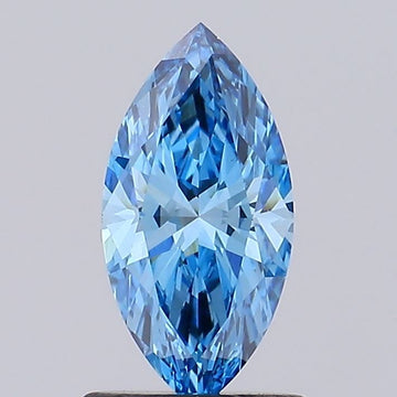 Trendy Of 0.90 CT Marquise Shape Fancy Vivid Blue Color VS2 Clarity Lab Grown Diamond For Her Light