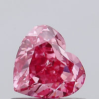 Stunning Of 0.72 CT Heart Shape Fancy Vivid Pink Color VS1 Clarity Lab Grown Diamond For Birthday Gift