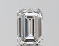 Brilliant 1.71 CT Emerald Shape G Color VS2 Clarity Lab grown Diamond For Anniversary Ring