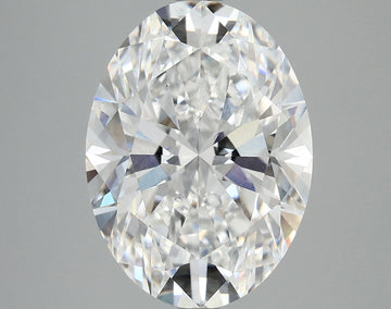 Fine 5.03 CT Oval Shape D Color VS1 Clarity Lab Grown Diamond For Anniversary Ring
