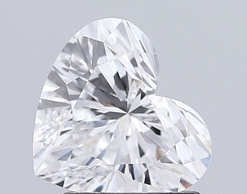 Luxury Of 1.53 CT Heart Shape D Color VS1 Clarity Lab Grown Diamond For Gold Light