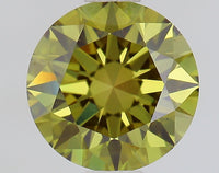 Stylish 1.00 CT Round Shape Fancy Vivid Green Color VS1 Clarity Moissanite Diamond For Birthday Ring