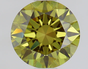 Stylish 1.00 CT Round Shape Fancy Vivid Green Color VS1 Clarity Moissanite Diamond For Birthday Ring