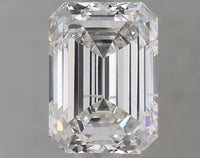 Bright 1.03 CT Emerald Shape F Color SI1 Clarity Moissanite Diamond For Cocktail Ring
