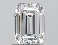 Bright Of 1.56 CT Emerald Shape D Color VS1 Clarity Moissanite Diamond For Slow Fire