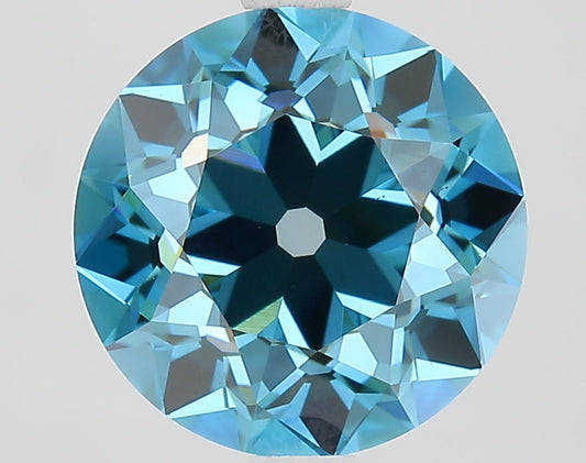 Trendy 3.01 CT Antique Shape Fancy Vivid Blue Color VS1 Clarity Moissanite Diamond For Anniversary Ring