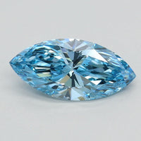 Stylish Of 0.81 CT Marquise Shape Fancy Vivid Blue Color VS1 Clarity Lab Grown Diamond For This Moment