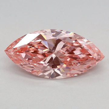 Stylish Of 0.96 CT Marquise Shape Fancy Vivid Pink Color VS1 Clarity Lab Grown Diamond For Propose Ring
