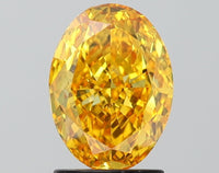 Affordable Of 2.00 CT Oval Shape Fancy Vivid Yellow Color VS2 Clarity Lab Grown Diamond For Low Fire