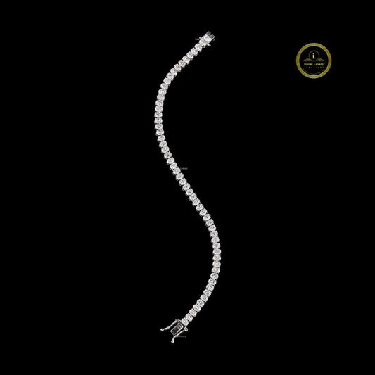 Oval Cut Moissanite Tennis Bracelet - view 3