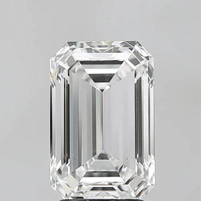 3.01 Ct Emerald Cut Moissanite - D Color, VS1 Clarity