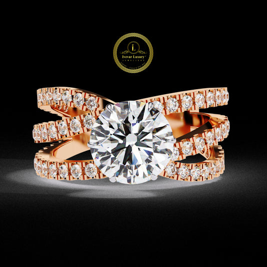 Gorgeous Round Cut Lab Grown Diamond Premium Ring