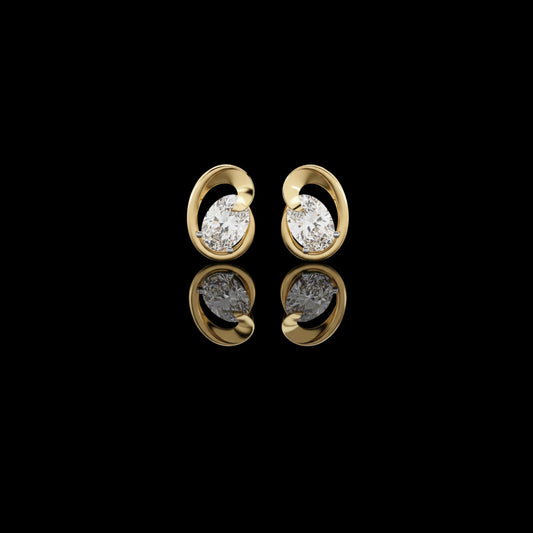 1.32 TCW Stunning Oval Cut Moissanite Diamond Stud Earrings Timeless Elegance for Every Occasion