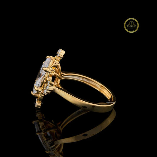 Vintage Inspired Lab Diamond Engagement Ring - view 3