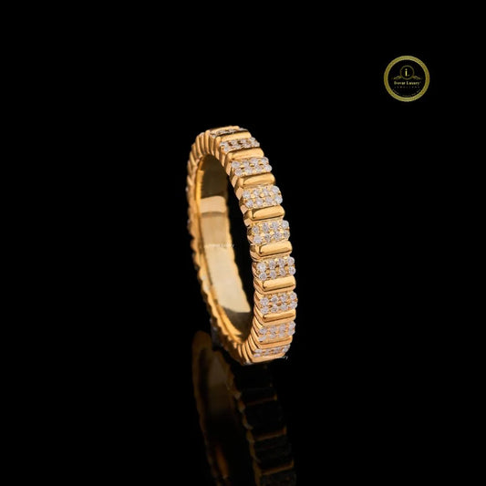 Round Cut Moissanite Eternity Band - view 3