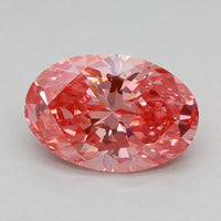 Stylish Of 0.87 CT Oval Shape Fancy Vivid Pink Color VS1 Clarity Moissanite Diamond For Birthday Gift