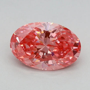 Stylish Of 0.87 CT Oval Shape Fancy Vivid Pink Color VS1 Clarity Moissanite Diamond For Birthday Gift