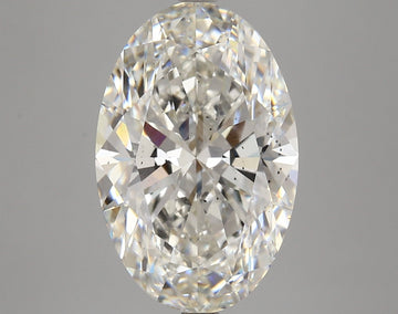 Stylish 6.64 CT Oval Shape H Color SI2 Clarity Lab grown Diamond For Birthday Ring