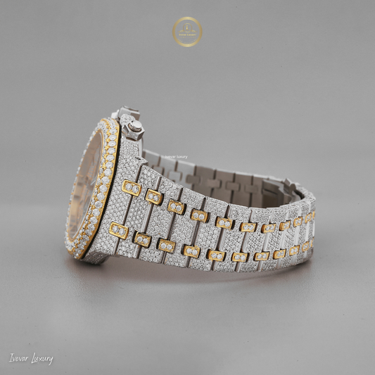 Exclusive Full Ice Watch Ivevar Lab Diamond Luxury Timepiece