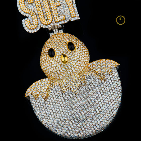 Full Iced-Out Simulated Bird Pendant - view 3