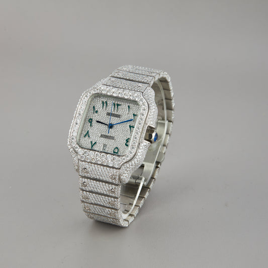 Fine Jewelry Moissanite Diamond Handmade High Quality Movement Iced out For VVS moissanite watch men by Ivevar