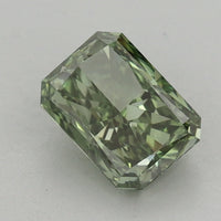 Ultimate One 0.33 CT Radiant Shape Fancy Deep Green Color VS1 Clarity Lab Grown Diamond For No Rush