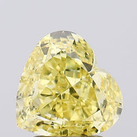 Classic 2.26 CT Antique Shape Fancy Intense Yellow Color VS2 Clarity Moissanite Diamond For Engagement Ring