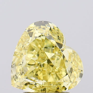 Classic 2.26 CT Antique Shape Fancy Intense Yellow Color VS2 Clarity Moissanite Diamond For Engagement Ring
