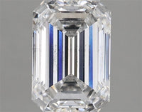 Elegant SI1 Clarity 2.21 CT Emerald Shape F Color Moissanite Diamond For Propose Ring