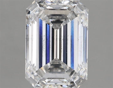 Elegant SI1 Clarity 2.21 CT Emerald Shape F Color Moissanite Diamond For Propose Ring