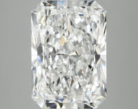 Custom 5.61 CT Radiant Shape E Color SI1 Clarity Lab grown Diamond For That Smile