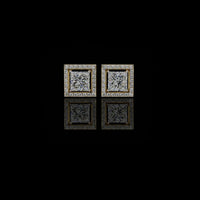 0.72 CT Precious Adornments Lab Grown Princess Cut Diamond Earrings Unparalleled Elegance