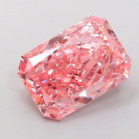 Unique 3.00 CT Radiant Shape Fancy Vivid Pink Color VS1 Clarity Moissanite Diamond For Engagement Ring
