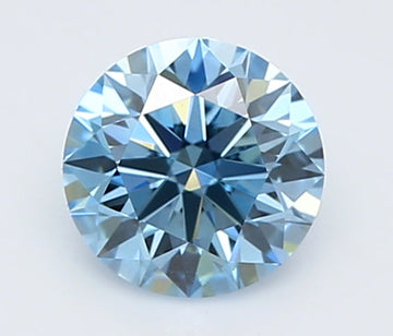 Latest choice 0.54 CT Round Shape Fancy Vivid Pink Blue VVS1 Clarity Lab Grown Diamond For Endless Calm