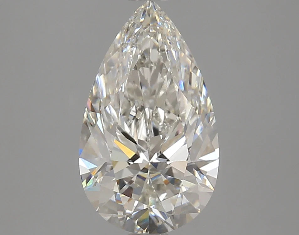 Classic 2.44 CT Pear Shape H Color VVS2 Clarity Moissanite Diamond For Special one Ring