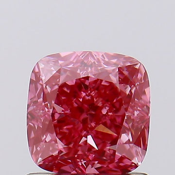 Minimalist Fancy Vivid Pink Color VS1 Clarity 1.10 CT Cushion Shape Moissanite Diamond For Propose Ring