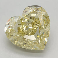 Unique Of 3.02 CT Heart Shape Fancy Intense Yellow Color VS2 Clarity Lab Grown Diamond For Found Time