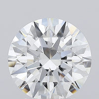 Trendy 3.01 CT Round Shape E Color VVS2 Clarity Lab Grown Diamond For Deep Love