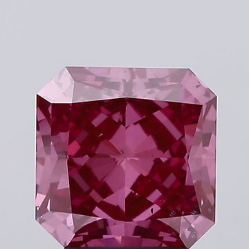 Latest 3.03 CT Radiant Shape Fancy Vivid Pink Color SI1 Clarity Moissanite Diamond For Cocktail Ring