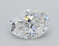 Trendy D Color VS2 Clarity 1.00 CT Oval Shape Moissanite Diamond For Anniversary Ring
