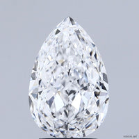 Stunning 3.00 CT Pear Shape D Color VVS2 Clarity Lab Grown Diamond For Bright Echo