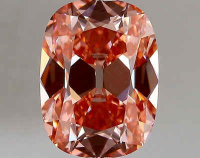2.56 Ct Antique Cut Fancy Vivid Pink Moissanite - VVS2 Clarity