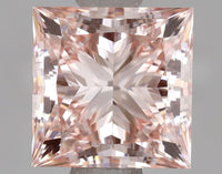Sustainable Fancy Intense Pink Color VVS2 Clarity 1.46 CT Princess Shape Lab grown Diamond For Birthday Ring