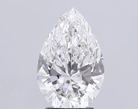 Classic 3.06 CT Pear Shape F Color VS1 Clarity Moissanite Diamond For Still Flame